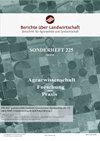 BERICHTE UBER LANDWIRTSCHAFT杂志封面